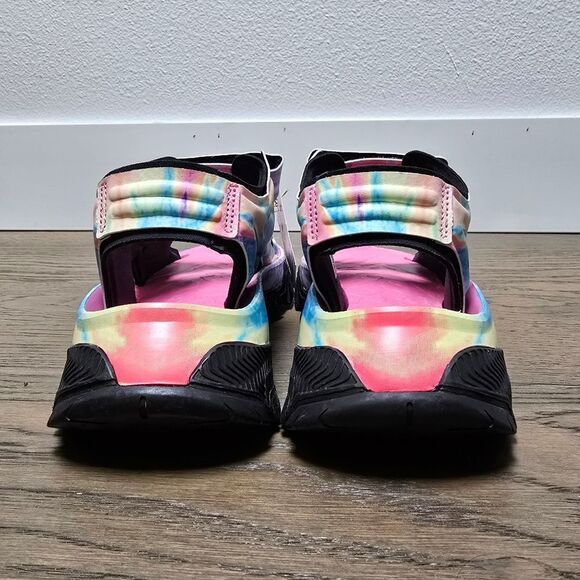 🆕️ Adidas Stella McCartney Hika Outdoor Sandal Bliss Pink Frozen Yellow Tie Dye - Picture 9 of 14